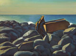Rockwell Kent - Wreck, Monhegan