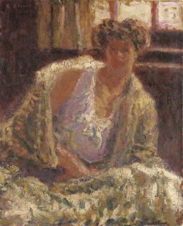 Roderic O\'Conor, R.H.A. - Etude, Femme à Contre Jour