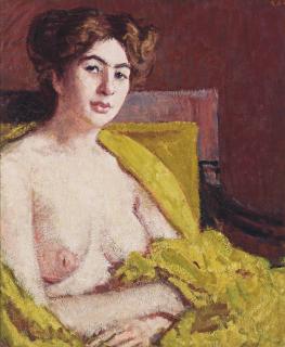 Roderic O\'Conor, R.H.A. - Seated female nude
