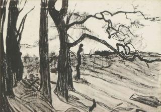 Roderic O\'Conor - Bare trees and distant farm, Pont-Aven