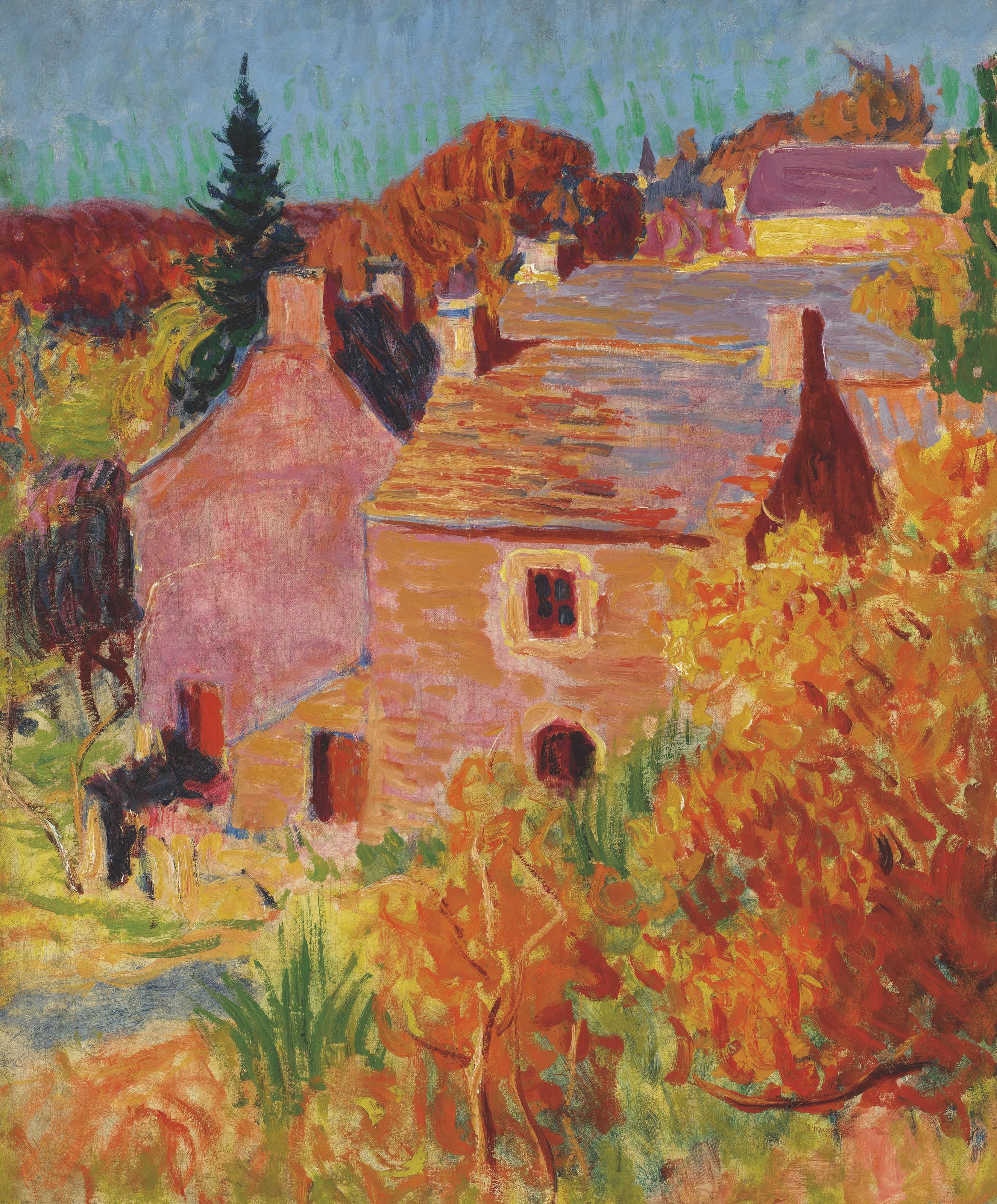Roderic O\'Conor - Maisons Rouges à Pont-Aven