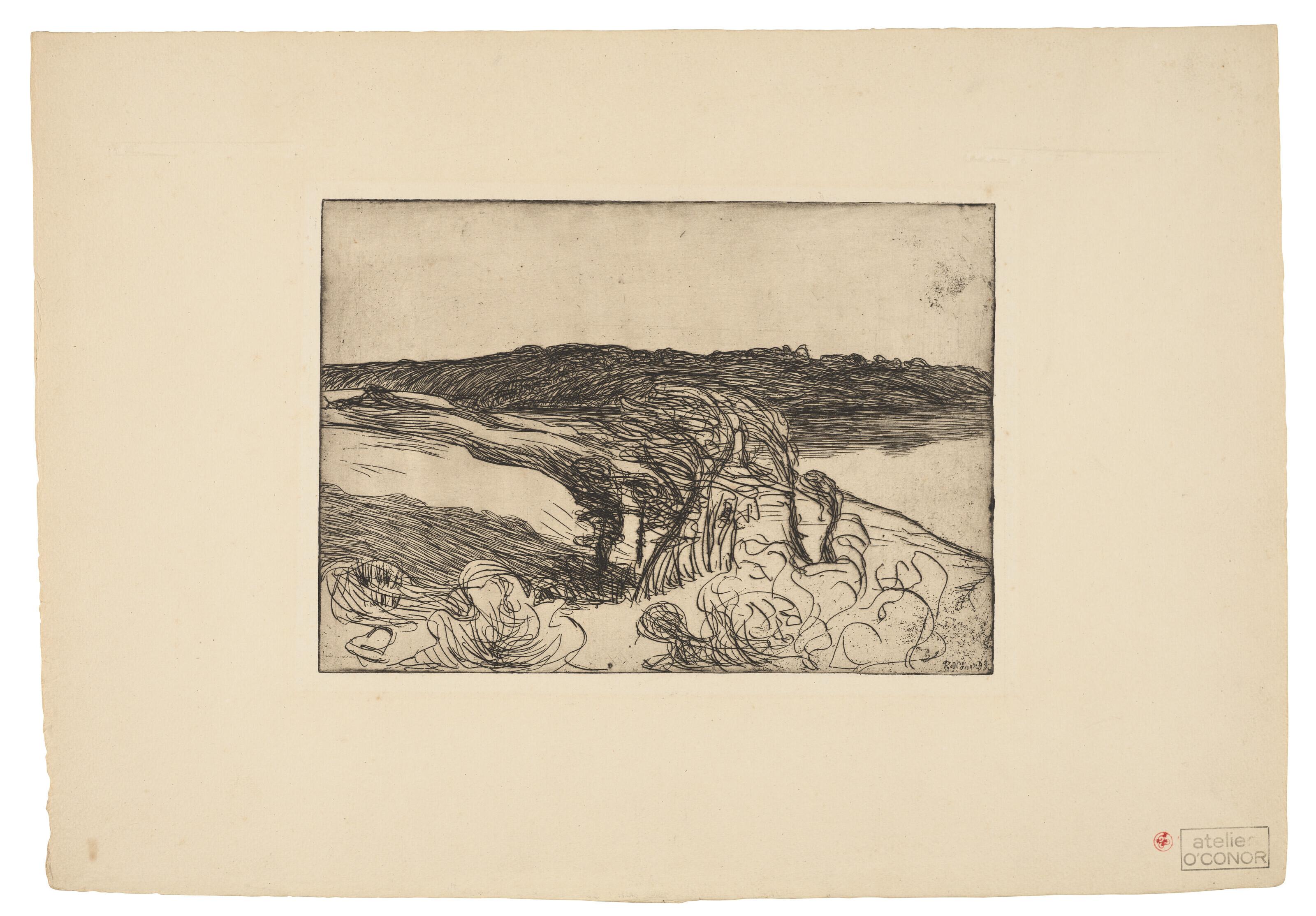 Roderic O\'Conor - Paysage avec des arbres près d\'un aber