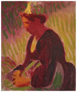 Roderic O\'Conor - Peasant woman seated outdoors