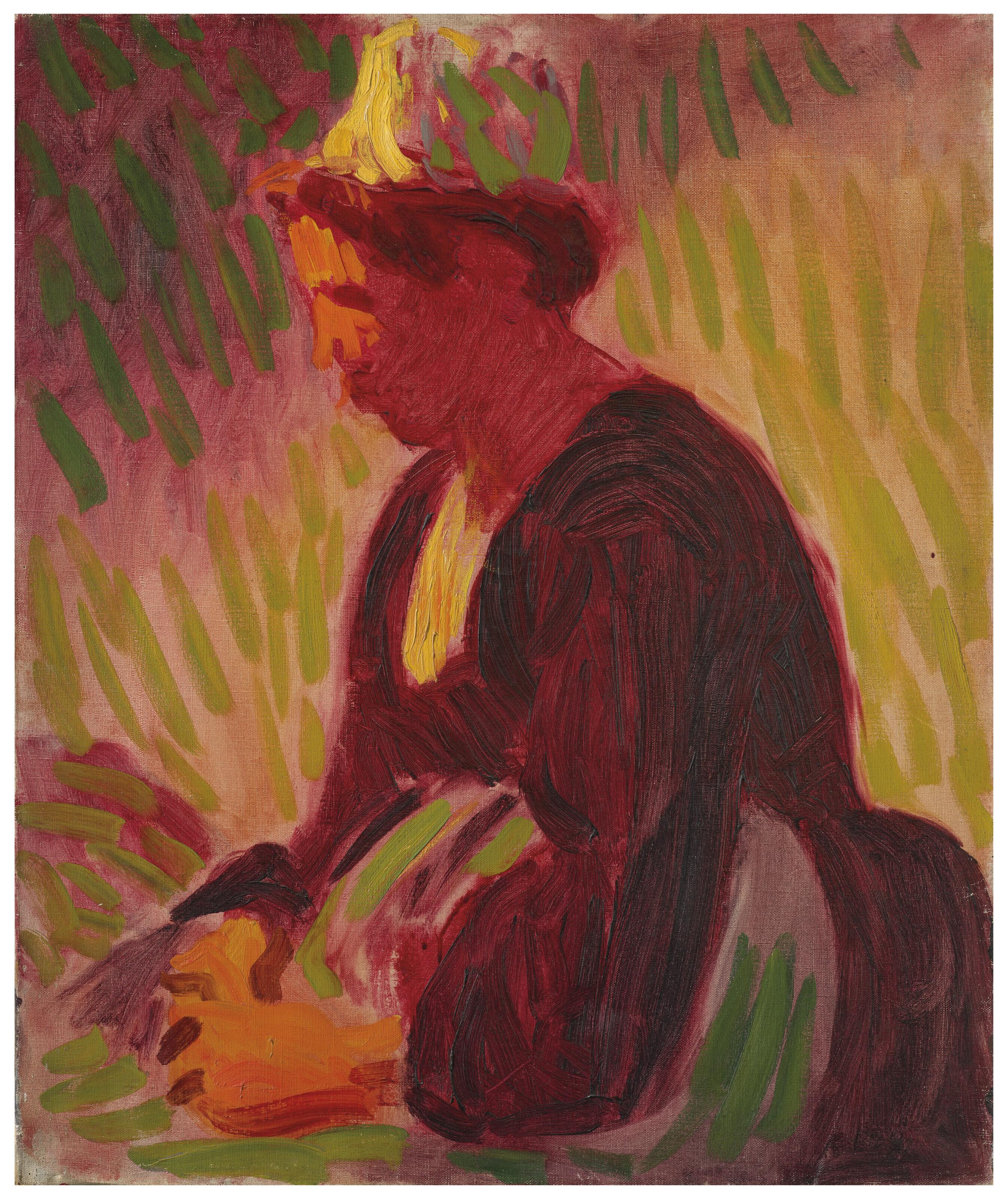 Roderic O\'Conor - Peasant woman seated outdoors
