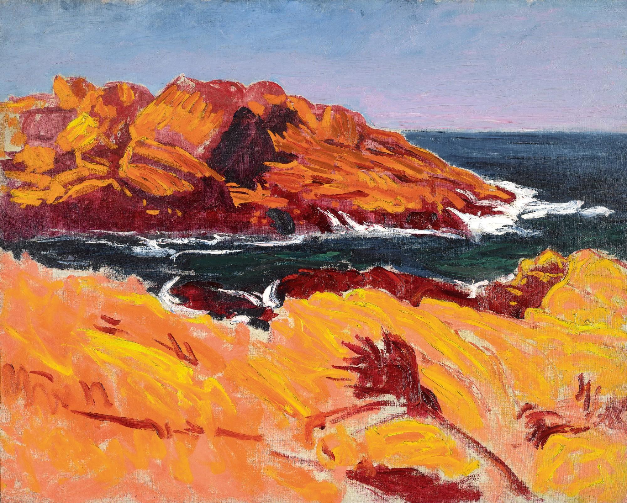 Roderic O\'Conor - Rocks and Foam, St. Guénolé | Roches et écume, St. Guénolé