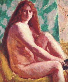 Roderic O\'Conor - Seated Nude With Red Hair