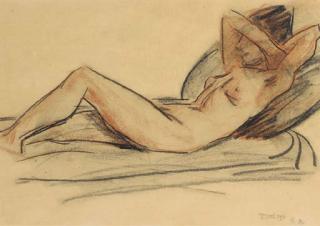 Roderick O\'Conor - Reclining nude