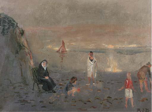 Rodney Burn, R.A. - Normandy Sunset