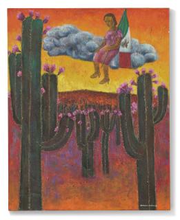 Rodolfo Morales - Niña con bandera