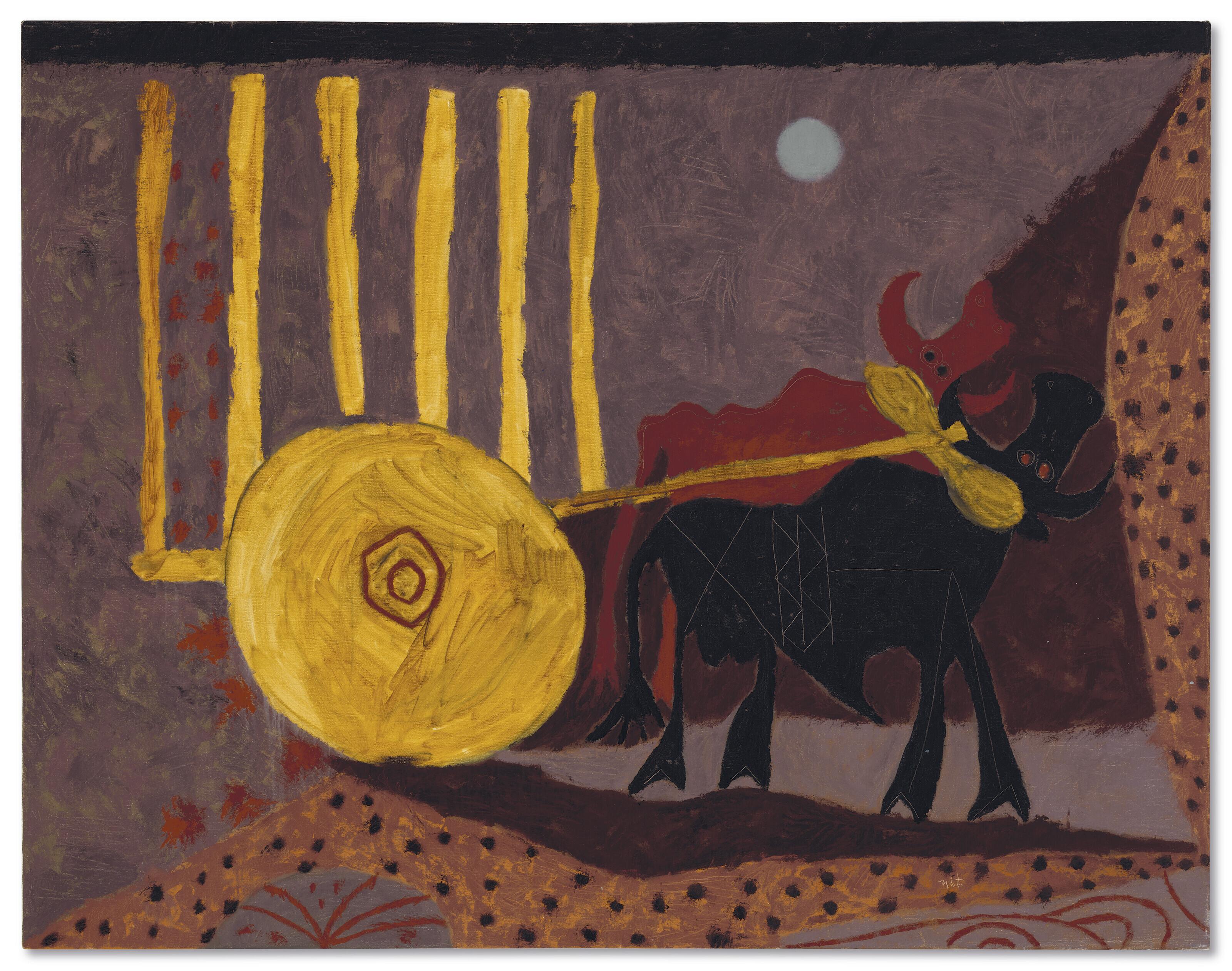 Rodolfo Nieto - Carreta con bueyes