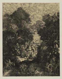 Rodolphe Bresdin - Le Bon Samaritain (Van Gelder 100; Préaud 29)