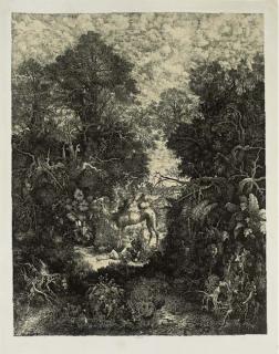 Rodolphe Bresdin - Le Bon Samaritain (Van Gelder 100; Préaud 29)