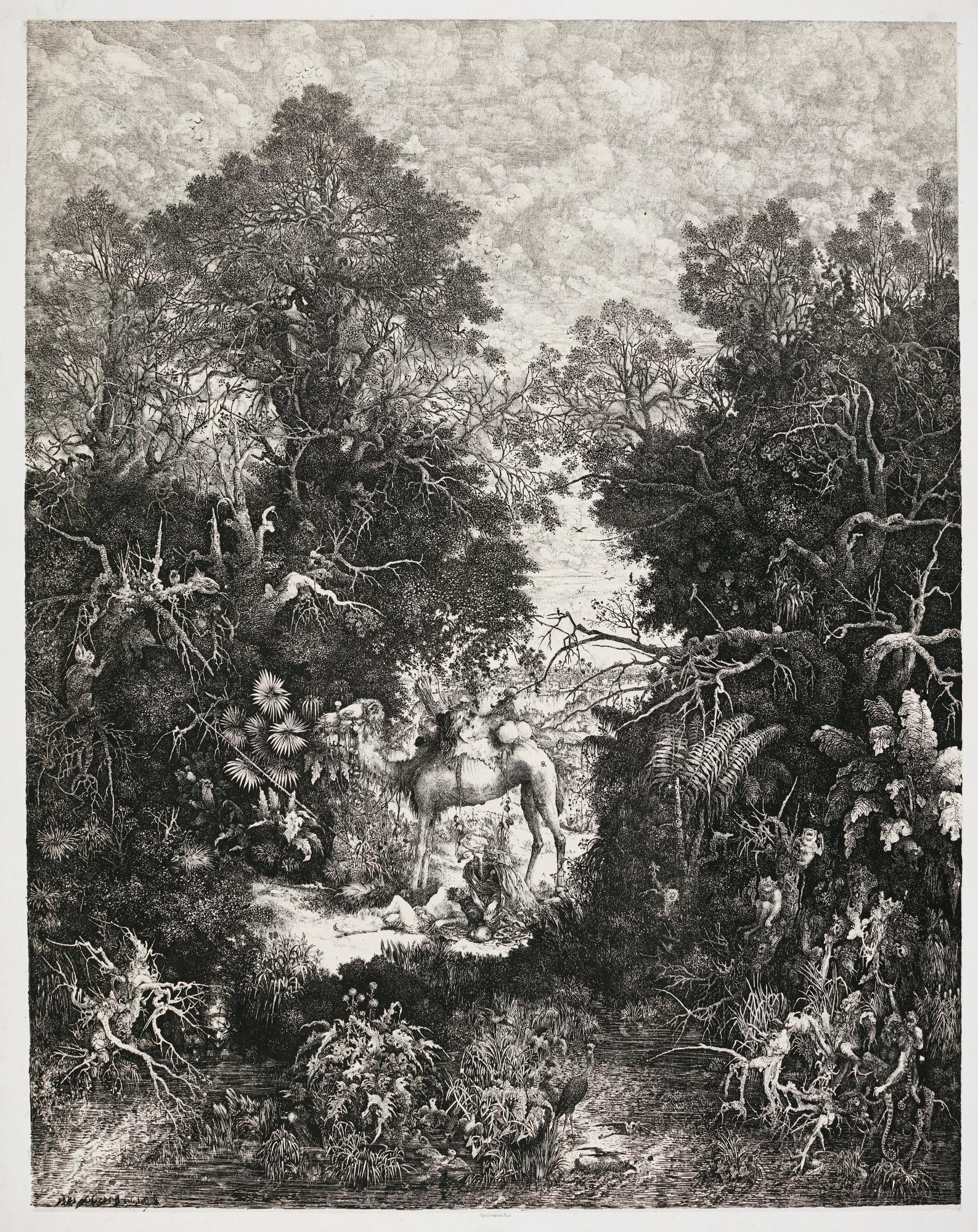 Rodolphe Bresdin - Le Bon Samaritain (Van Gelder 100)