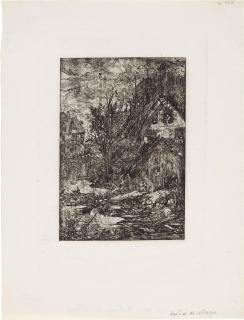 Rodolphe Bresdin - Le Cours de l\'Eau (Van Gelder 144)