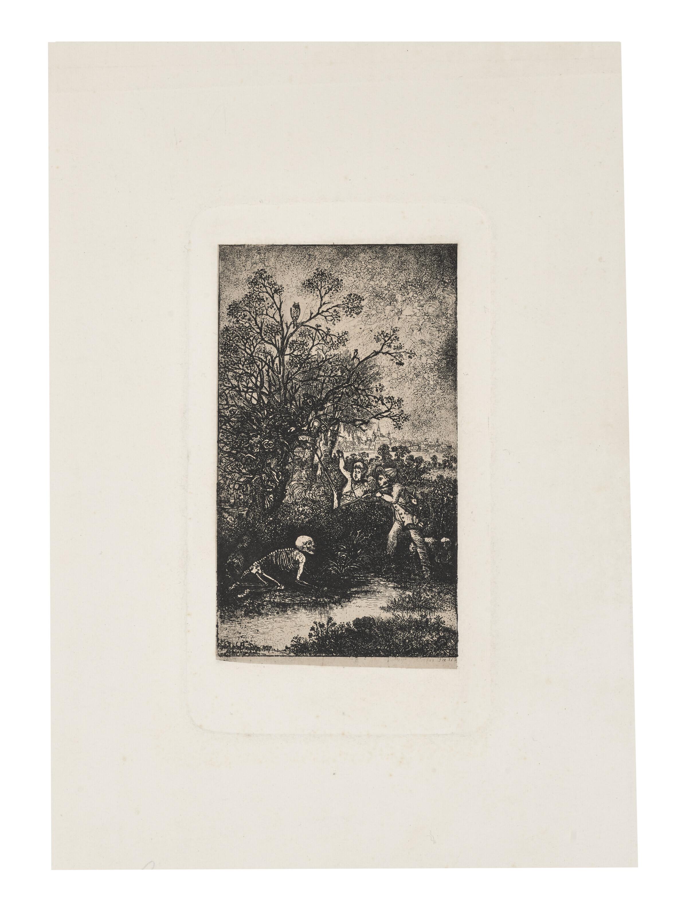 Rodolphe Bresdin - Les chasseurs surpris par la mort