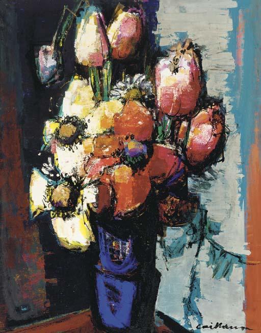 Rodolphe Caillaux - Vase de Fleurs