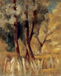 Rodolphe-Théophile Bosshard - Le maïs est cueilli, on va aux châtaignes, 1944