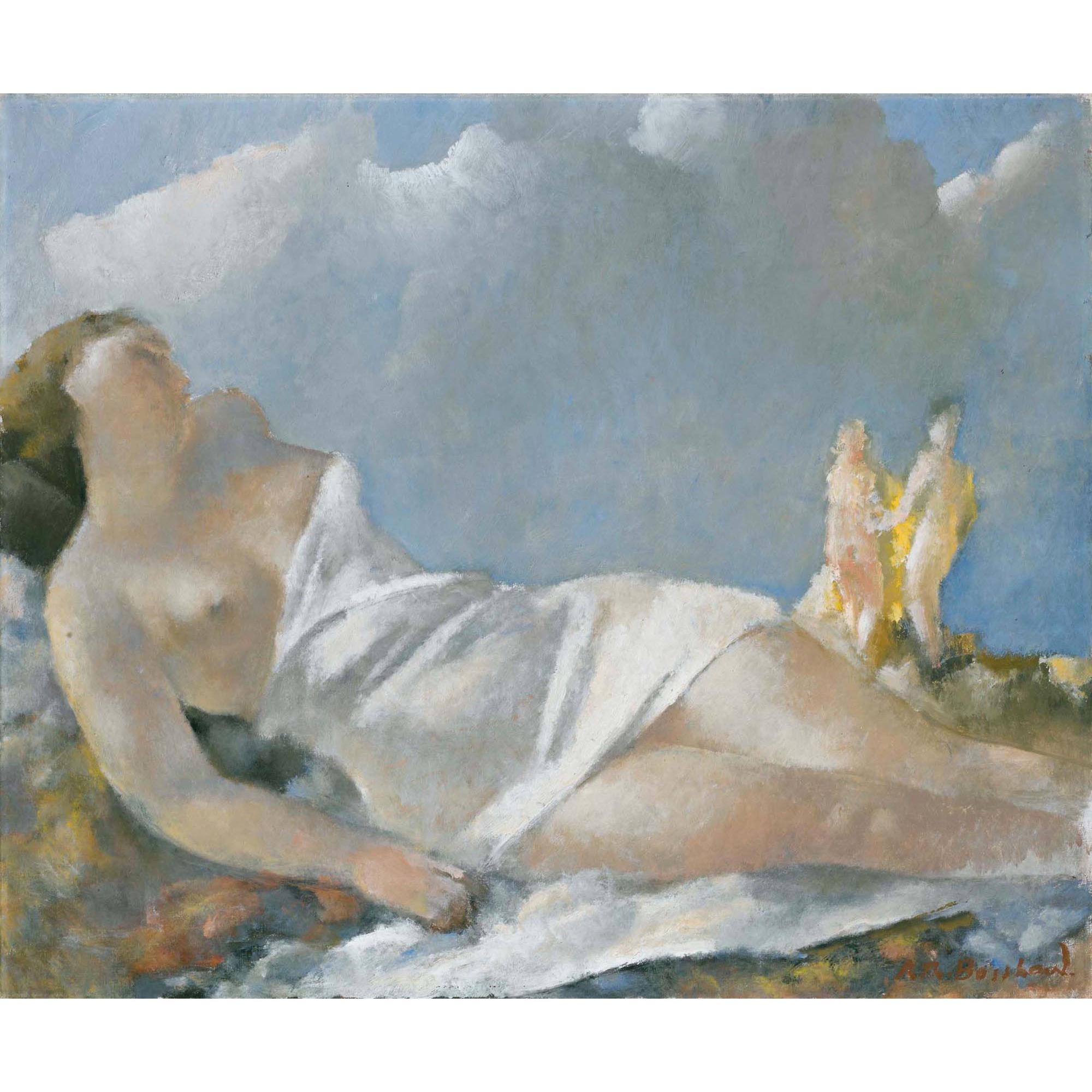 Rodolphe-Théophile Bosshard - Nu Allongé Reclining Nude
