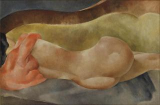 Rodolphe-Théophile Bosshard - Nu sur sofa, um 1926-27