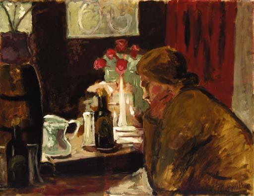 Rodrigo Moynihan, R.A. - Girl in a Bar