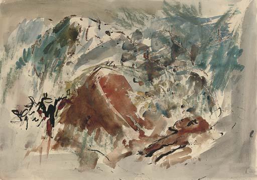 Rodrigo Moynihan, R.A. - Rocky landscape