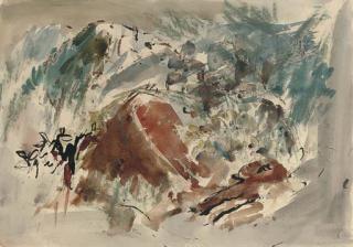 Rodrigo Moynihan, R.A. - Rocky landscape