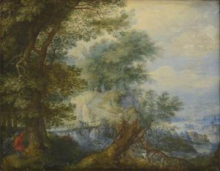 Roelandt Savery - Landscape With Hunters