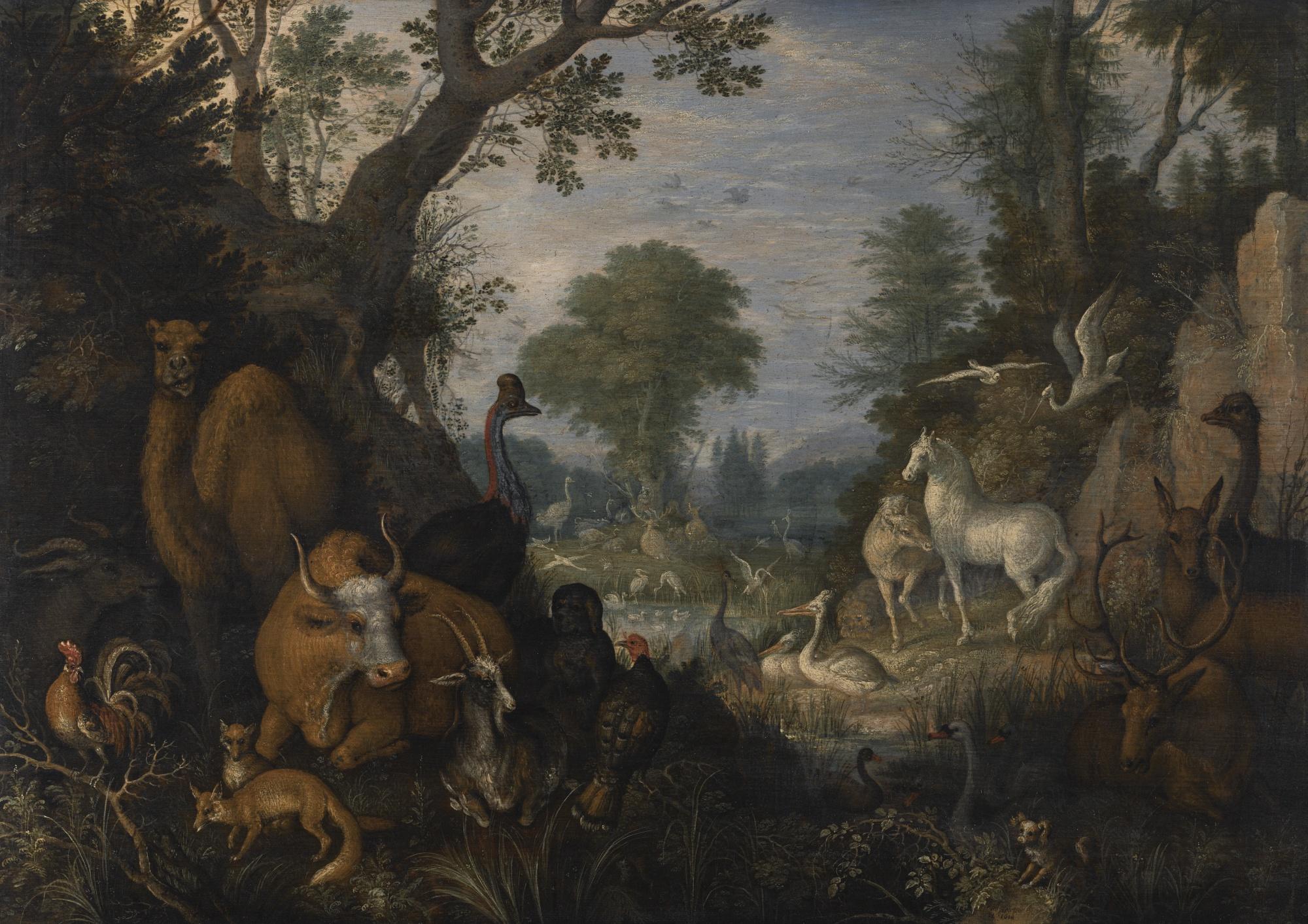 Roelandt Savery - Orpheus Charming The Animals