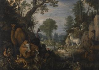 Roelandt Savery - Orpheus Charming The Animals