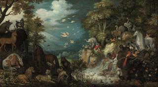 Roelandt Savery - Orpheus charming the animals