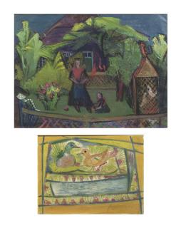 Roelof Frankot - Vrouw met kind in Staphorst