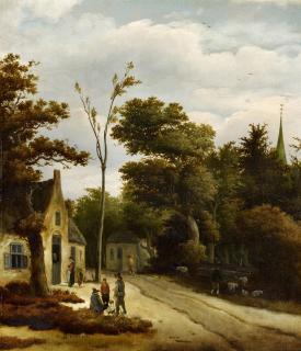 Roelof van Vries - Landschaft mit Waldweg