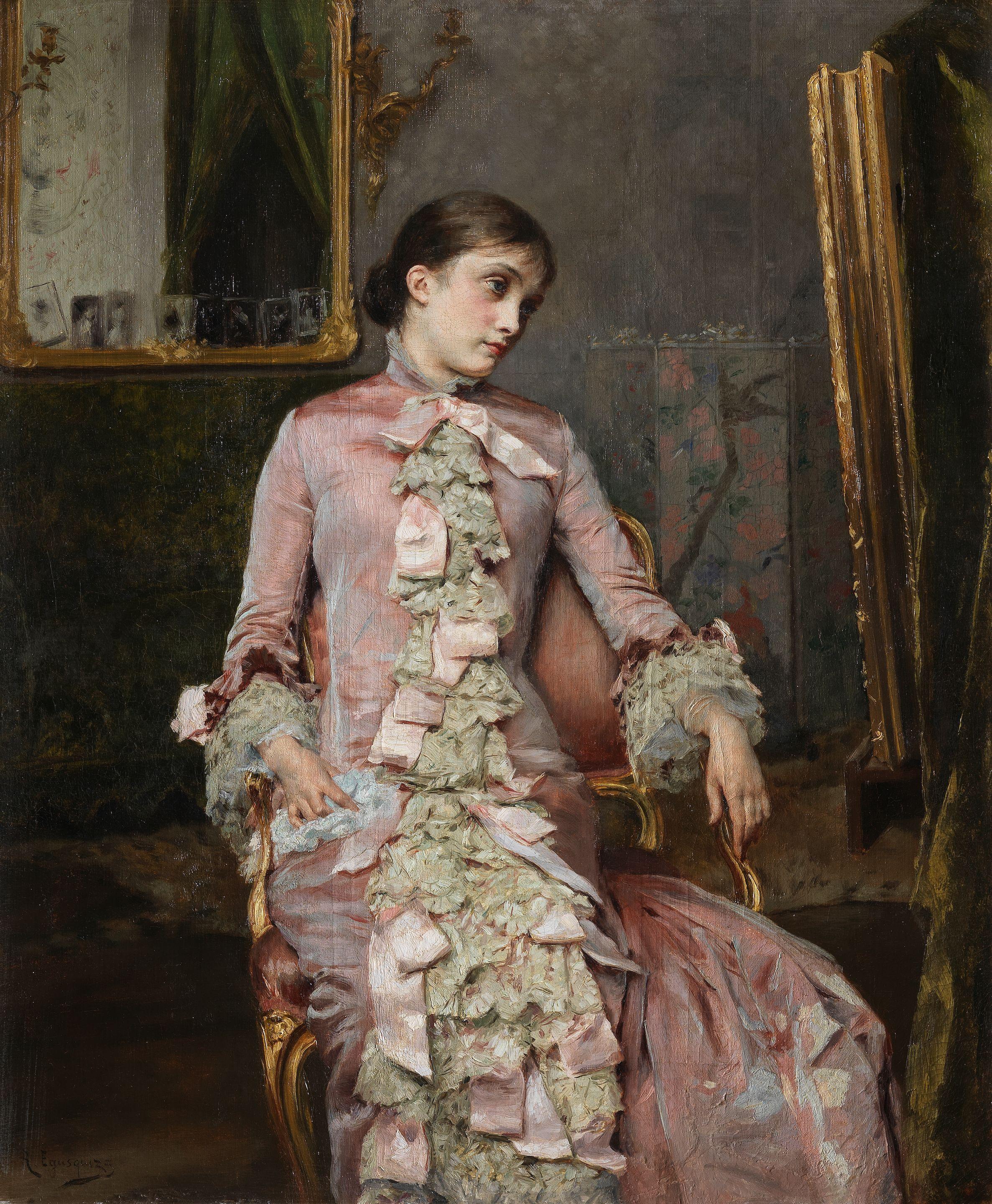 Rogelio De Egusquiza - Lady In Pink