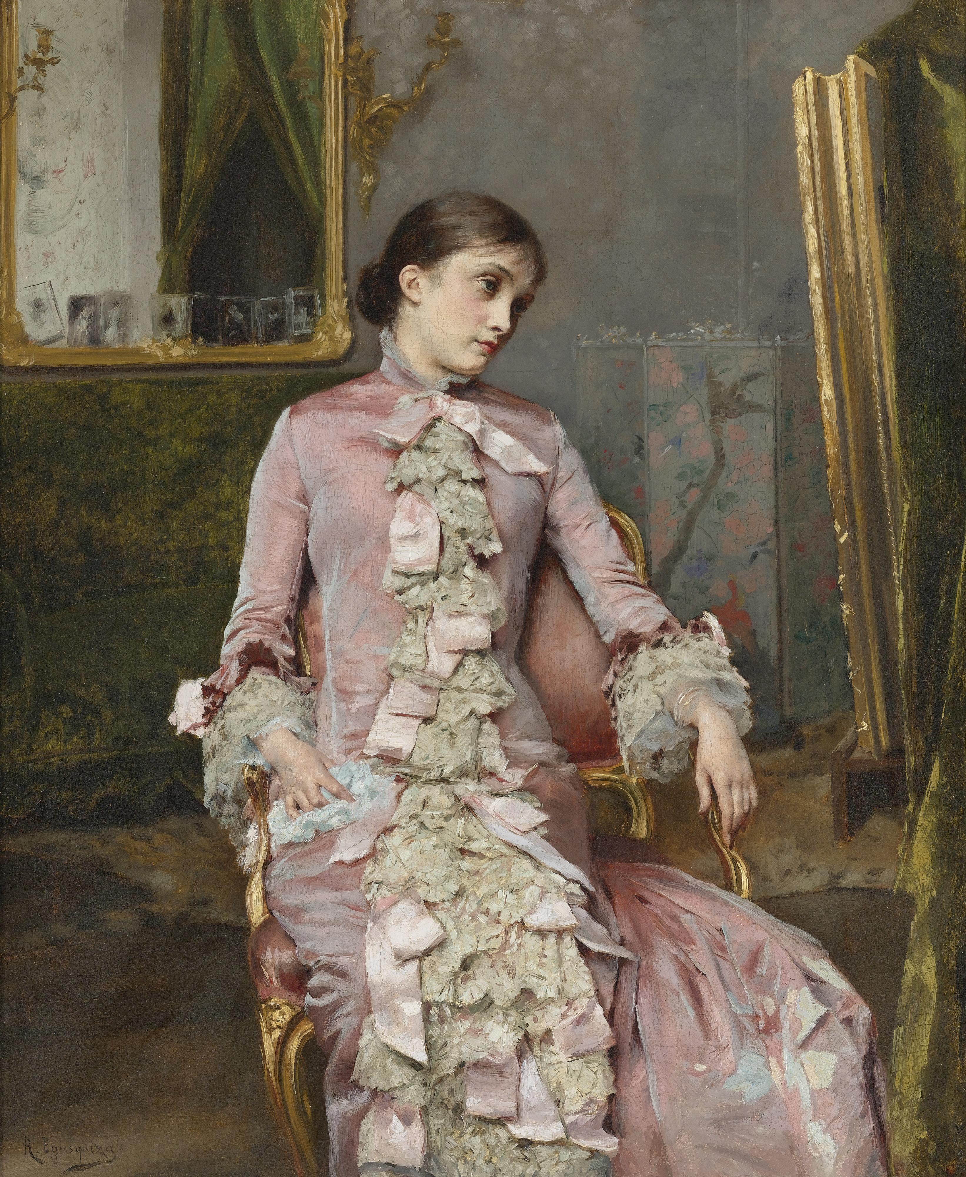 Rogelio De Egusquiza - Spanishlady In Pink