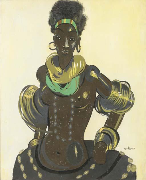 Roger Bezombes - Portrait of an African woman