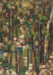 Roger Bissière - Arbres (Paysage)