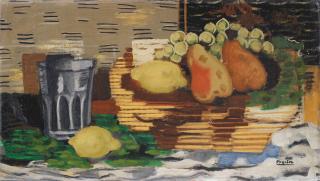 Roger Bissière - Fruits sur un Panier