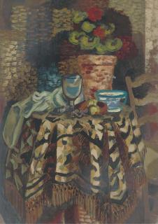 Roger Bissière - Geraniums On A Table