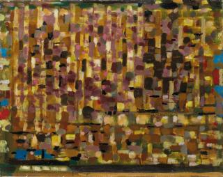 Roger Bissière - Nocturne (Composition 365 ou Paysage Égyptien)