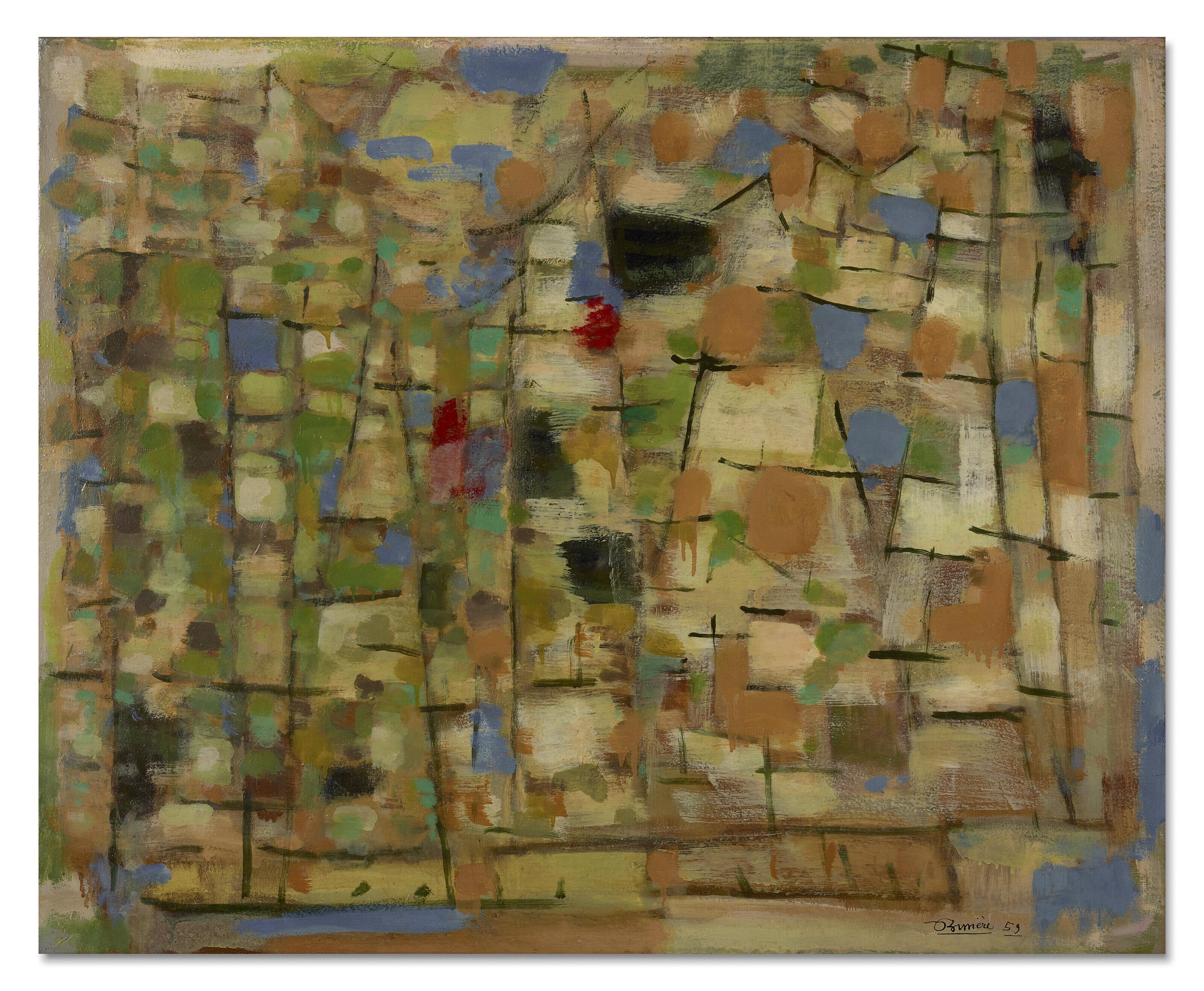 Roger Bissière - Paysage (composition 424)