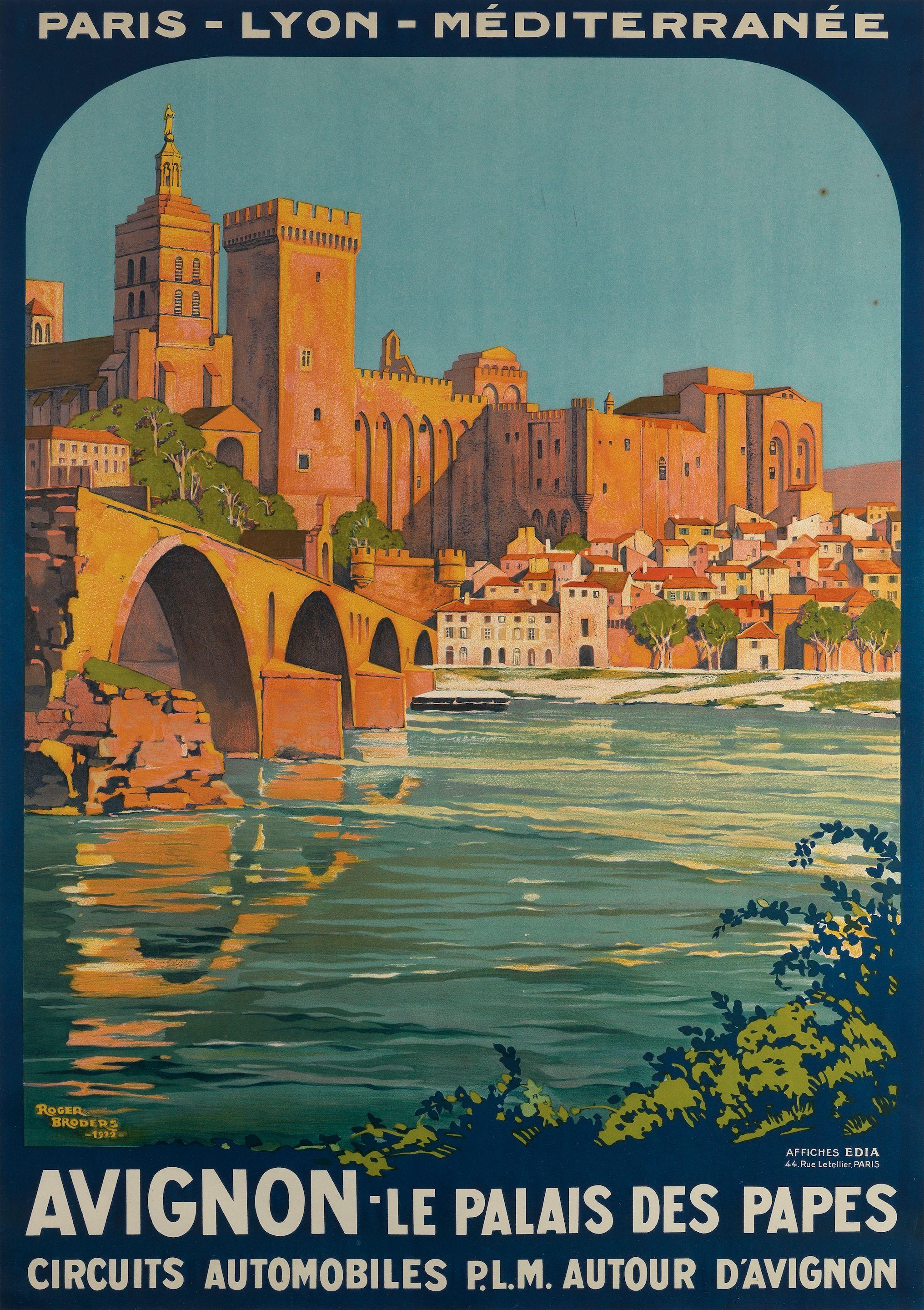 Roger Broders - Avignon-Le Palais Des Papes. Plm