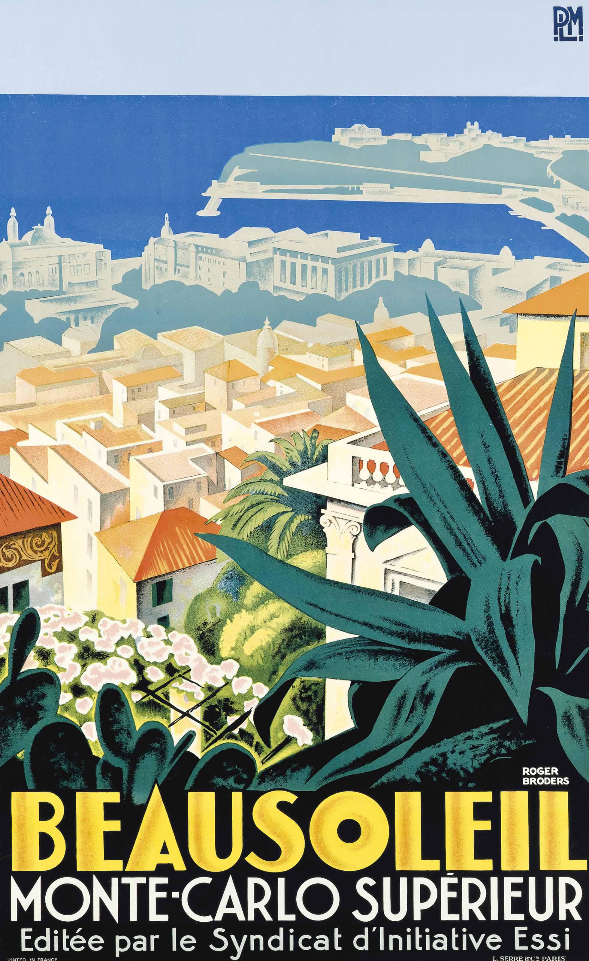 Roger Broders - Beausoleil, Monte-Carlo Supérieur