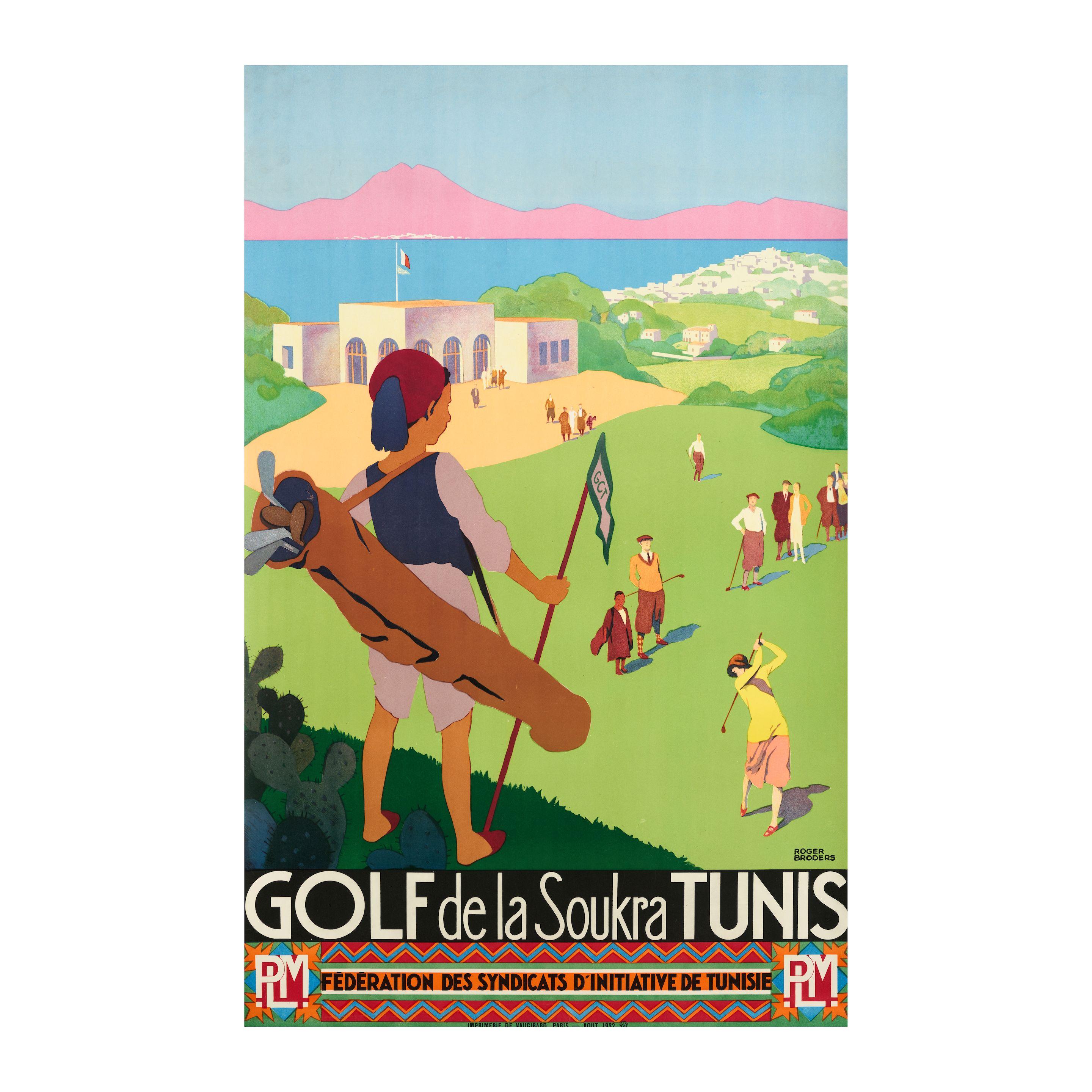 Roger Broders - Golf De La Soukra Tunis. Plm