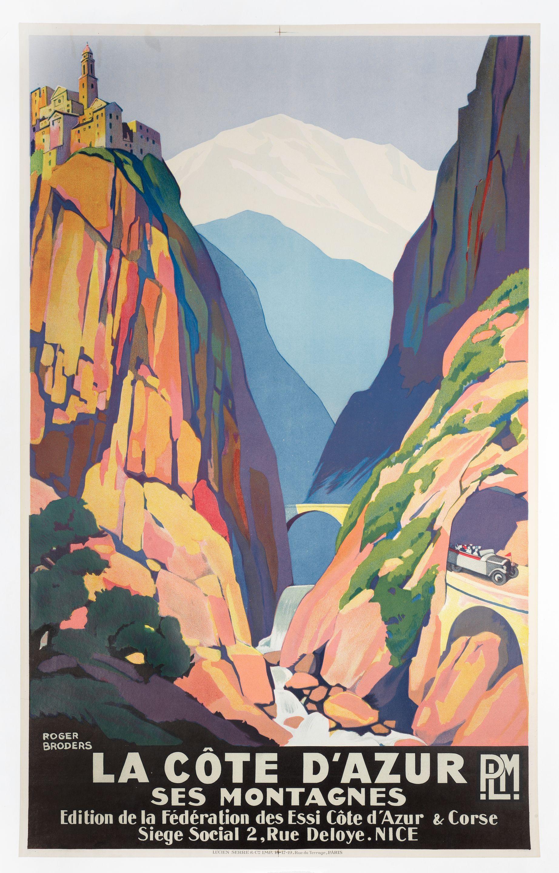 Roger Broders - La Côte D\'Azur Ses Montagnes. Plm