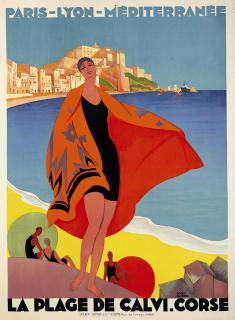 Roger Broders - La Plage De Calvi. Corse