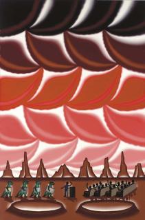 Roger Brown - Martian Arts: Sotheby\'s encouraged by their Soviet success and ever dilligent in creating new art markets, joins the U.S. -Soviet expedition to the red planet