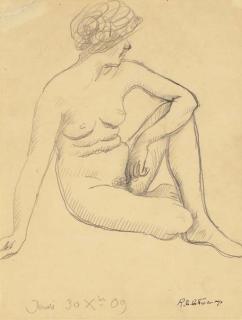 Roger de la Fresnaye - Femme nue assise