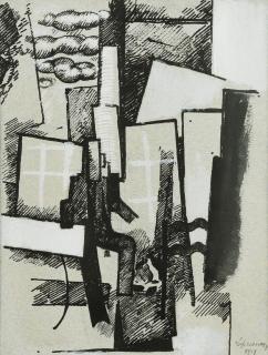 Roger De La Fresnaye - Le Jardin, Version À L\'Encre