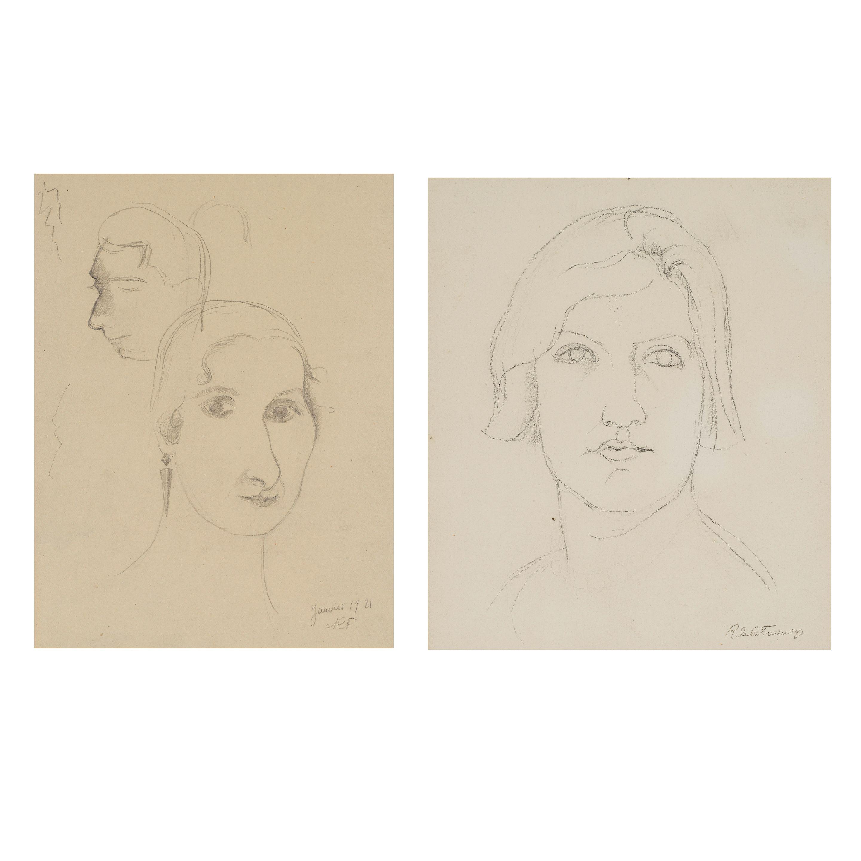 Roger De La Fresnaye - Portraits de Jean et Valentine Hugo