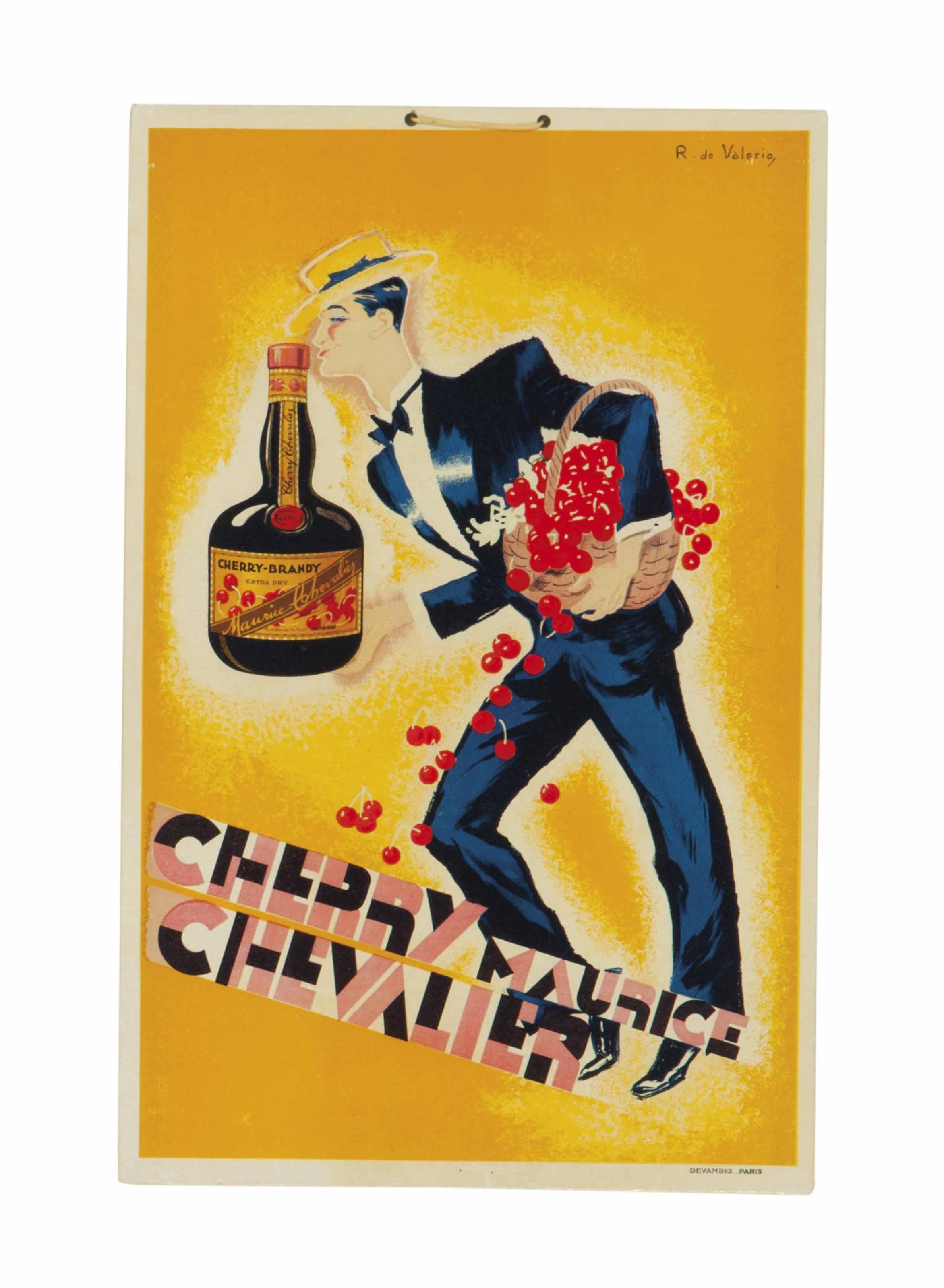 Roger de Valerio - Cherry Maurice Chevalier; And A Companion Poster